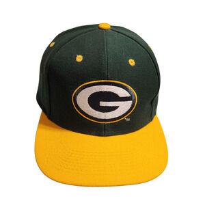 Green Bay Packers Hat Logo 7 NFL Snapback Men's Adjustable Green‎ Gold